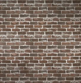 Vintage Brown Brick Wallpaper Peel and Stick Wallpaper 17.7"×197" Self Adhesive Brick Removable Faux 3D Wallpaper for Walls Fireplace Autumn Home Deco Vintage Brown Brick Wallpaper Peel and Stick Wallpaper 17.7"×197" Self Adhesive Brick Removable Faux 3D Wallpaper for Walls Fireplace Autumn Home Deco